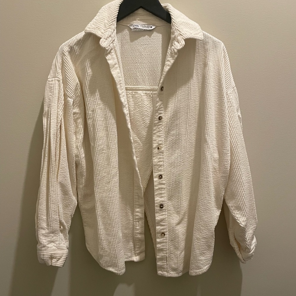 Zara corduroy Button-Up Shirt​​​